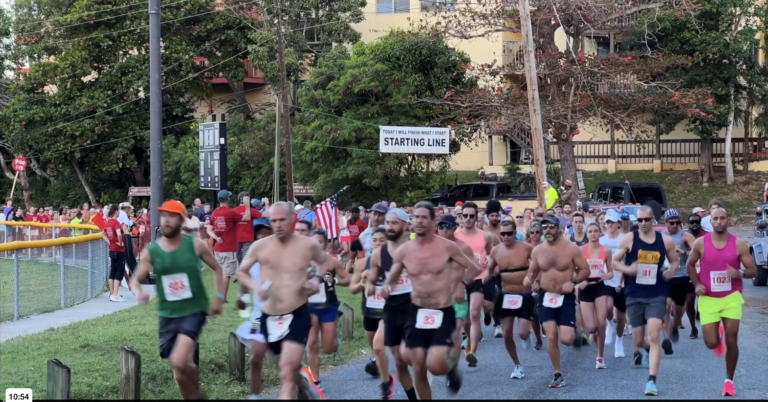 Runners at starting line of race